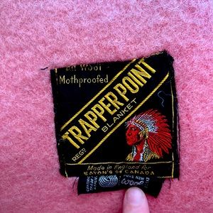 Vintage Trapper Point Wool Blanket
